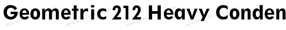 Geometric 212 Heavy Condensed BT字体转换